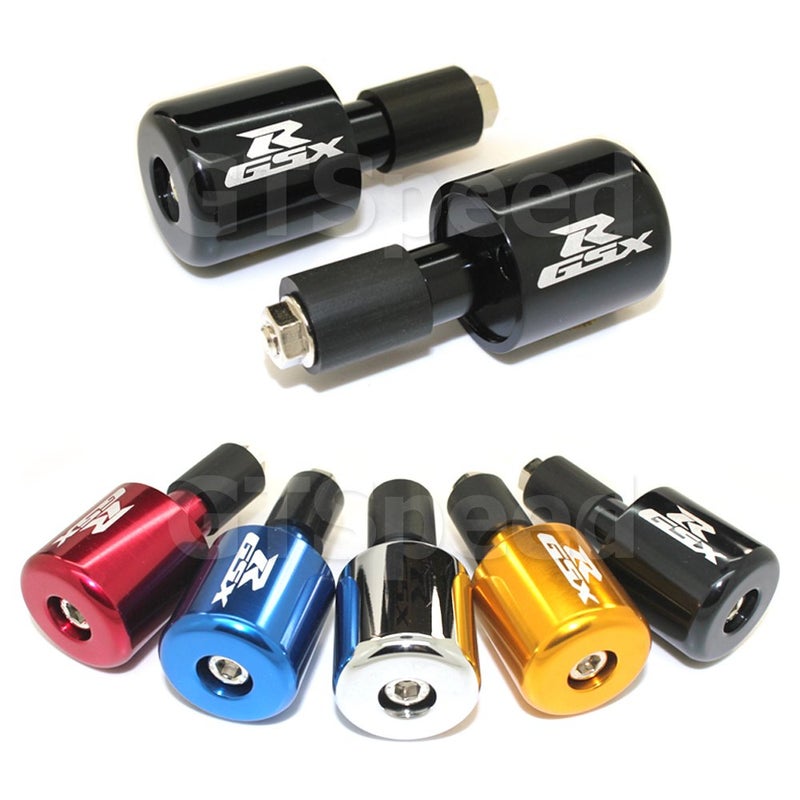 GT-Speed Compatible with/Replacement for Motorcycle Handlebar Ends, Black Aluminum CNC Laser Engraved Bar Ends Plugs, Fits Suzuki GSXR 600 750 1000 1100 Hayabusa Katana Bandit - Image 2
